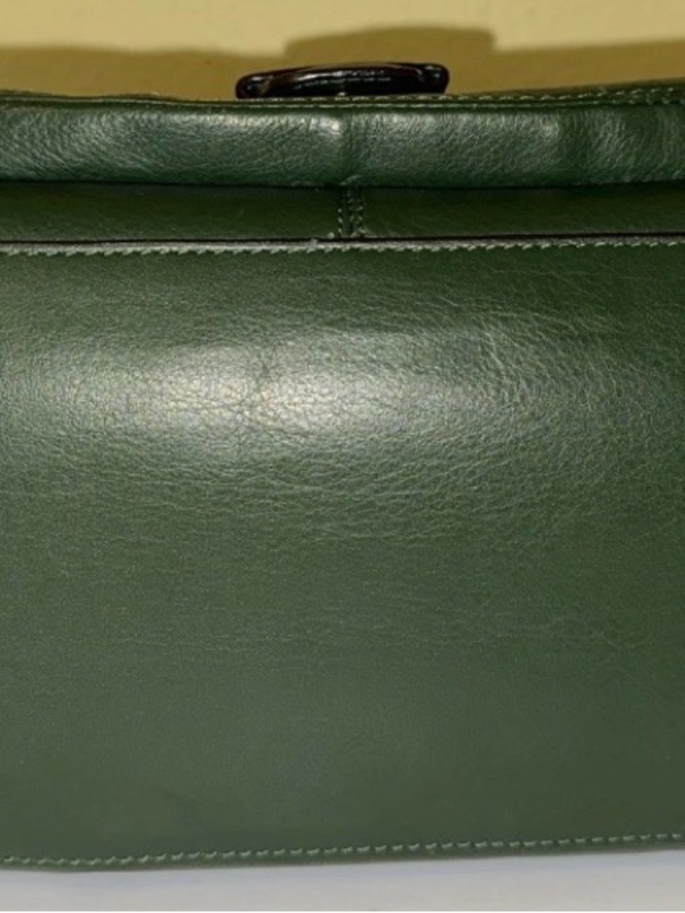 Coach Campbell Forest Green Buttery Leather Purse Satchel Handbag Very Good Cond - Picture 5 of 14